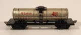 Vintage Sakai Mobil Gas Pegasus Oil Company Silver Oil Tanker Tin Toy Train Car Vehicle