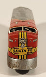 Vintage Distler Western Germany Santa Fe TD 1234 Train Engine Locomotive Red Silver Tin Toy Train Car Vehicle