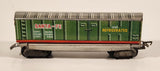 Vintage TN Nomura Japan Santa-Fe 1648 Refrigerated Box Car Green Tin Toy Train Car Vehicle