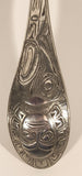 Vintage Boma Canada Engraved Aboriginal Totem Pole Pewter Metal Spoon