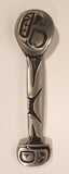 Vintage Francis Pollard Engraved Haida Aboriginal Totem Pole Pewter Metal Spoon
