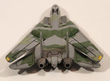 Unknown Brand NSAWC 10 F-14 Fighter Jet Airplane Olive Green with Camouflage Die Cast Toy Aircraft with Folding Wings