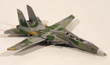 Unknown Brand NSAWC 10 F-14 Fighter Jet Airplane Olive Green with Camouflage Die Cast Toy Aircraft with Folding Wings