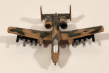 Zee Toys A142 ELK175 A-10 Thunderbolt II Style Fighter Jet Airplane Olive Green with Camouflage Die Cast Toy Aircraft