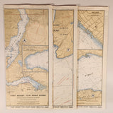 1993 Canadian Hydrographic Service Straight Of Georgia Sunshine Coast Vancouver Harbour To/A Isolation Sound Map Package