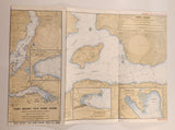 1993 Canadian Hydrographic Service Straight Of Georgia Sunshine Coast Vancouver Harbour To/A Isolation Sound Map Package