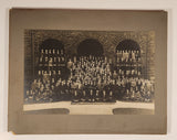 Antique VBSC Class or Club Group Photo 7 1/2" x 11 1/2" Black and White Photograph On Backing