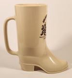 Vintage 1986 The Walt Disney Company Disneyland Golden Horseshoe Cowboy Boot Shaped 6" Plastic Mug Cup