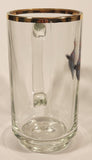 Vintage RCAF Royal Canadian Air Force Association Gold Rimmed 5 1/2" Tall Glass Beer Mug