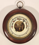 Vintage 5" Diameter Wooden Cased Weather Barometer Made in Western Germany