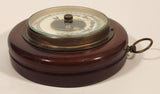Vintage 5" Diameter Wooden Cased Weather Barometer Made in Western Germany