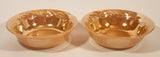 Vintage Fire King Laurel Leaf Peach Lusterware Small 5" Dessert Bowl Dishes Set of 2