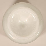 Antique E. O. Brody Co. M 6000 Cleveland Ohio U.S.A. Embossed White Milk Glass Pedestal Candy Dish
