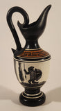Handmade In Greece 6 1/4" Tall Terra Cotta Pottery Wine Jug Pitcher