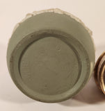 Vintage Wedgwood Jasperware Green With White Cameo 2 1/2" Tall Gas Table Lighter