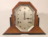 Rare Antique Russells Limited The Time Day Pendulum Wood Cased Mantel Clock Made In England