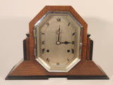 Rare Antique Russells Limited The Time Day Pendulum Wood Cased Mantel Clock Made In England