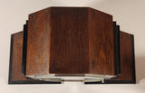 Rare Antique Russells Limited The Time Day Pendulum Wood Cased Mantel Clock Made In England