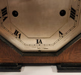 Rare Antique Russells Limited The Time Day Pendulum Wood Cased Mantel Clock Made In England