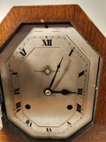 Rare Antique Russells Limited The Time Day Pendulum Wood Cased Mantel Clock Made In England