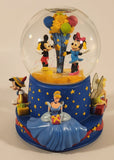 2001 Hallmark Disney Walt's 100th Birthday Mickey Minnie Pinocchio Cinderella Tinkerbell 6 3/4" Tall Musical Resin Snow Globe in Box