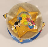 2001 Hallmark Disney Walt's 100th Birthday Mickey Minnie Pinocchio Cinderella Tinkerbell 6 3/4" Tall Musical Resin Snow Globe in Box