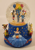 2001 Hallmark Disney Walt's 100th Birthday Mickey Minnie Pinocchio Cinderella Tinkerbell 6 3/4" Tall Musical Resin Snow Globe in Box