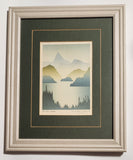 Peter and Traudl Markgraf "Ruby Lake" 12" x 15" Framed Art Print