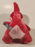 2016 B.J. Toy Co. Pink Dinosaur 8" Stuffed Plush Toy