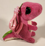 2017 TY Beanie Boos Darla Dragon Pink 4" Clip On Stuffed Plush Toy New with Tag