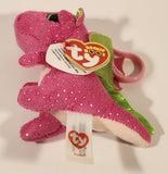 2017 TY Beanie Boos Darla Dragon Pink 4" Clip On Stuffed Plush Toy New with Tag