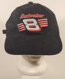 Budweiser NASCAR Dale Earnhardt #8 Black Adjustable Strap Trucker Cap Hat
