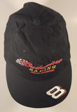 Budweiser Racing Proud Sponsor #8 Dale Earnhardt Black Adjustable Velcro Strap Trucker Cap Hat
