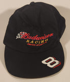 Budweiser Racing Proud Sponsor #8 Dale Earnhardt Black Adjustable Velcro Strap Trucker Cap Hat