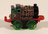 2014 Thomas & Friends Minis #3 Henry Flaming Lightning Bolt Pattern Green 2" Long Plastic Die Cast Toy Vehicle CGM30