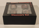 2004 Silver Buffalo Universal Studios Child's Play Chucky 1.5 Fl. Oz. Tall Shooter Shot Glass Set of 4 New in Box