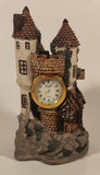 Knight Quartz Castle Shaped 6 3/4" Resin Desk Clock