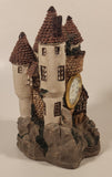 Knight Quartz Castle Shaped 6 3/4" Resin Desk Clock