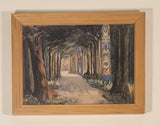 Emily Carr Totem Walk on Sitka Postcard 6" x 8" Wood Framed