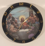 Jesus Christ Last Supper Lenticular 3D Hologram 10" Wall Clock