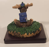 Northstar Critters Polymer Clay Moose Figurine on Wood Base New in Box