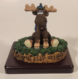 Northstar Critters Polymer Clay Moose Figurine on Wood Base New in Box