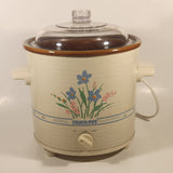 Vintage 1987 Rival Crock Pot 3 1/2" Quart Stoneware Slow Cooker Model 3100 with Manual