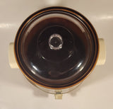 Vintage 1987 Rival Crock Pot 3 1/2" Quart Stoneware Slow Cooker Model 3100 with Manual