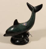 Vintage Blue Mountain Pottery 8" Tall Dolphin Animal Figurine Ornament
