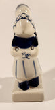 Vintage Delft Blue Holland Hand Painted Kissing Couple Boy and Girl 4" Tall Porcelain Figurine