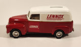 ERTL Lennox Air Conditioning and Heating 1950 Chevy Panel Van Delivery Truck Red and White Die Cast Toy Car Vehicle Coin Bank No Key
