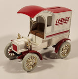 ERTL Lennox Air Conditioning and Heating 1905 Ford's First Delivery Car Red and White Die Cast Toy Car Vehicle Coin Bank No Key