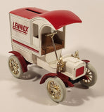 ERTL Lennox Air Conditioning and Heating 1905 Ford's First Delivery Car Red and White Die Cast Toy Car Vehicle Coin Bank No Key