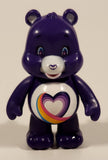 JP Just Play TCFC The Care Bears Rainbow Heart Bear Dark Purple 3" Toy Figure